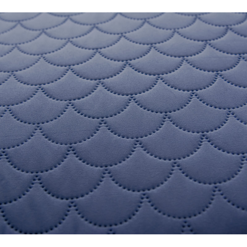 Basics Polyester Quilted Quilt, Full/Queen Quilt + 2 Standard Shams, Navy