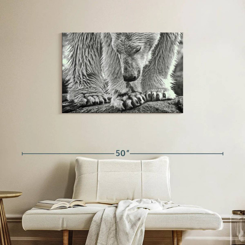 Brampt Wet Polar Bear, 24" H x 36" W