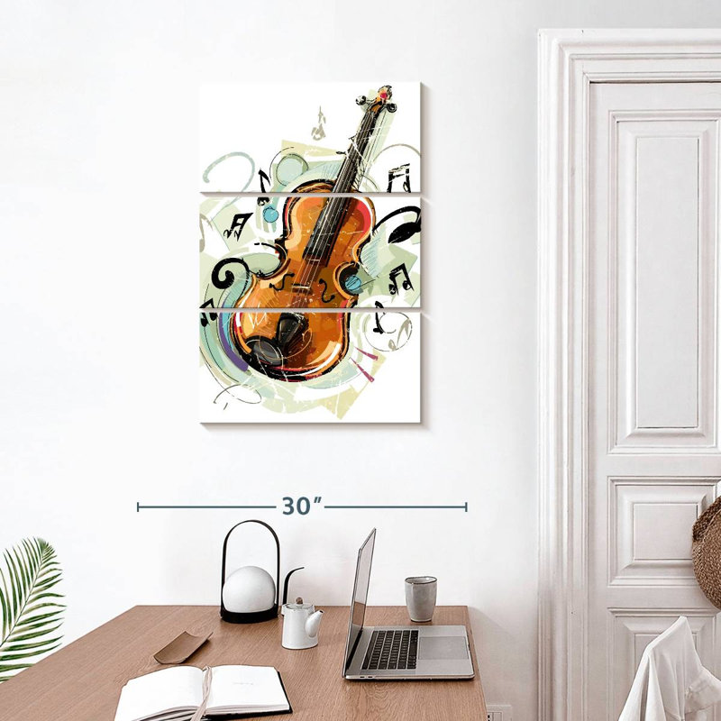 Cartoon Violin, H 32" x l 20"