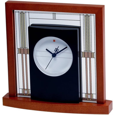 Electric Tabletop Clock in Brown with Alarm
