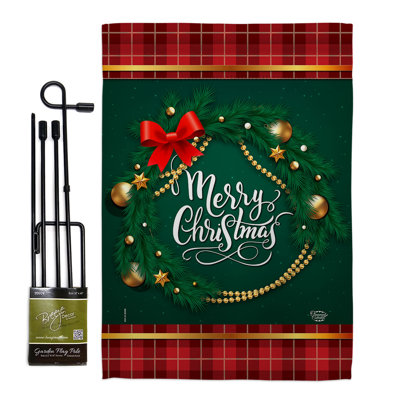 Ensemble de drapeaux de Noël 19 x 13 po