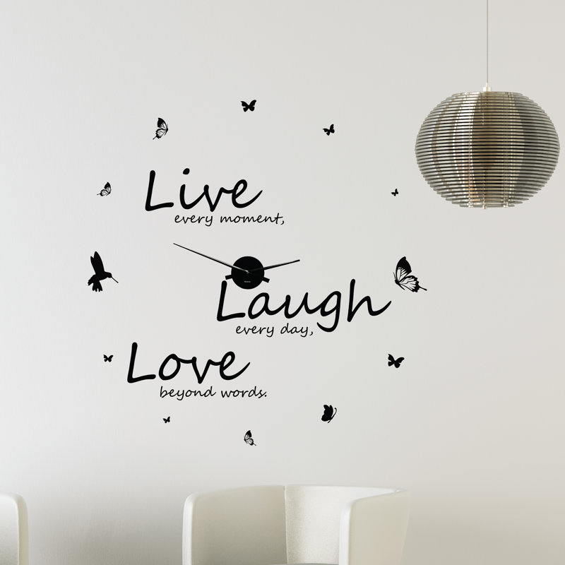 Live Laugh Love Wall Clock