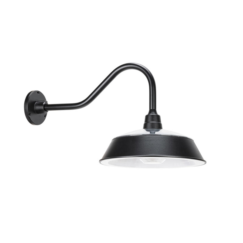 Cottage Solar Barn Light Black Easy Install