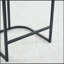 Ensemble de 2 tabourets de bar modernes en chenille, chaises à hauteur de comptoir rembourrées avec structure et accoudoirs en métal, chaises de bar en chenille douce et durable pour îlot de cuisine, salle à manger, bar personnel, blanc
