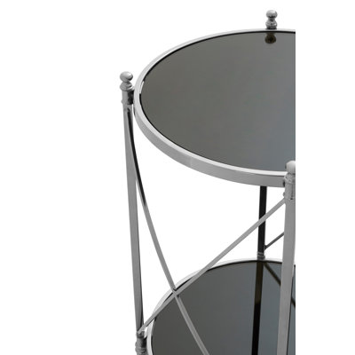 Cleghorn Glass Top End Table