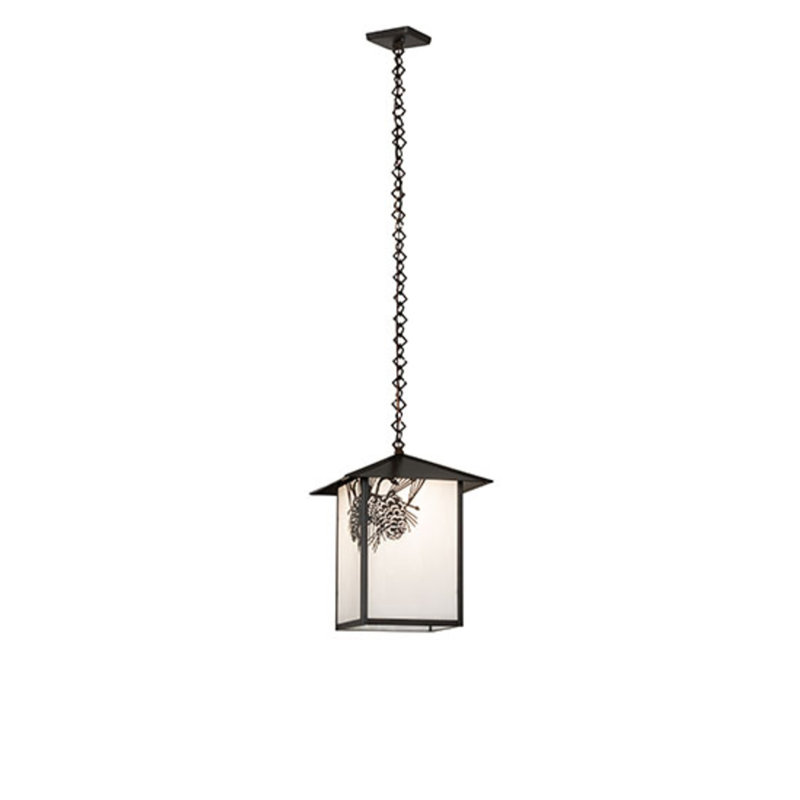 Luminaire suspendu lanterne artisanale 1 lumière Averylynn