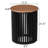 ACACIA SOLID WOOD SIDE TABLE,NATURAL & BLACK COLOR