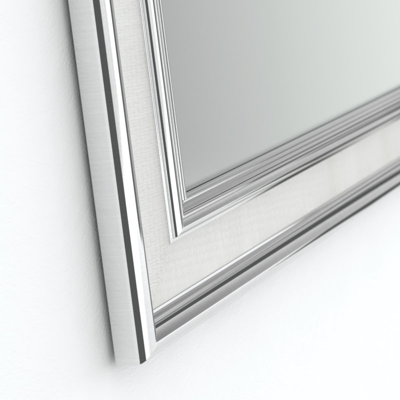 Traditional Bathroom / Vanity Mirror, Chrome, 46.93'' H X 33.19'' W X 1.65'' D