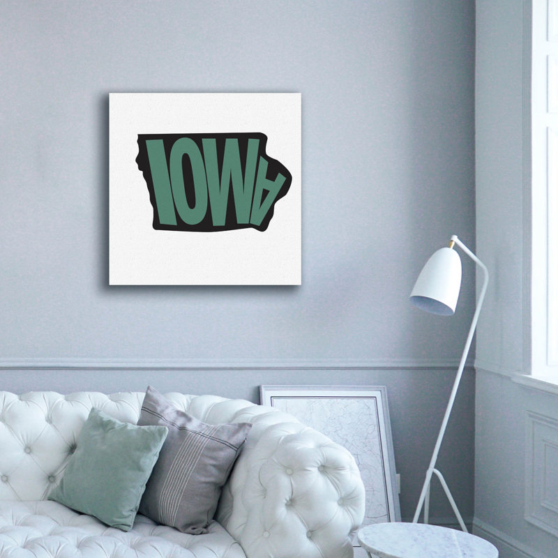 «Iowa 2» par Art Licensing Studio, art mural sur toile, H 37 po x l 37 po x P 1,5 po