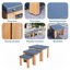 Table basse en aluminium