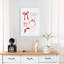 Festive Red Bows, impression élégante sur toile-129718242