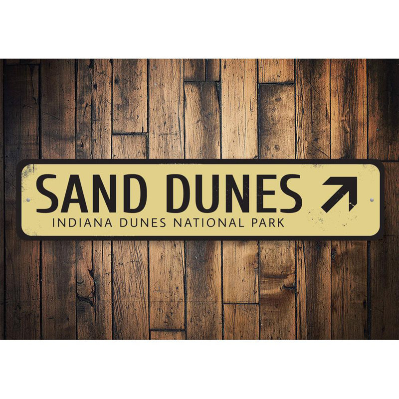 Plaque en aluminium Sand Dunes, H 4 po x l 18 po x P 0,04 po