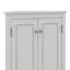Armoire de coin triangulaire avec tablettes réglables et portes chics-118039128
