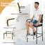 Zanuck Upholstered Counter Stool with Metal Frame-2007250822