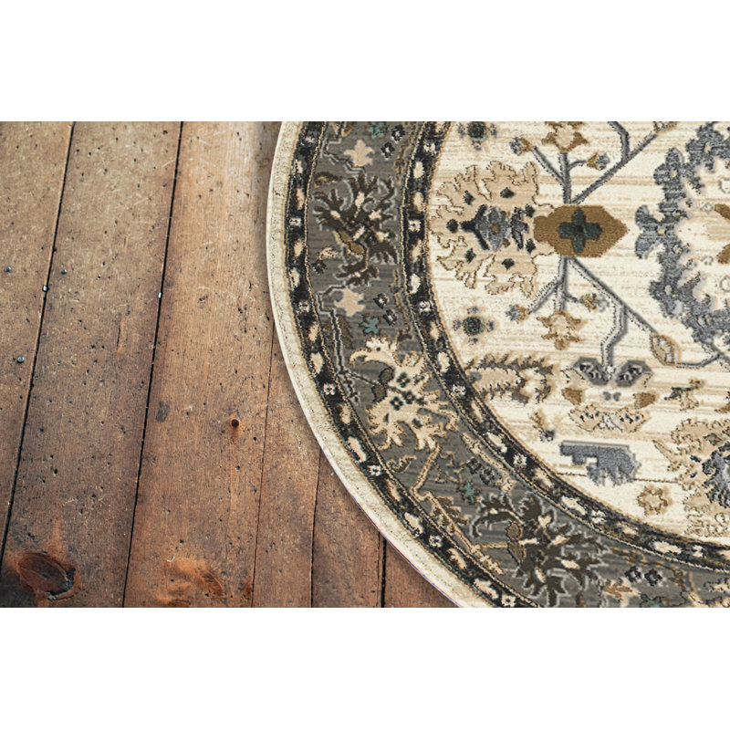 Mishawaka Oriental Indoor Rug, Round 5'3"