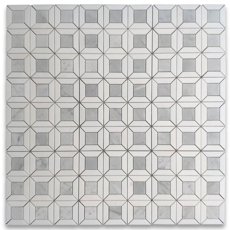 Carreau de mosaïque en marbre 12 po x 12 po