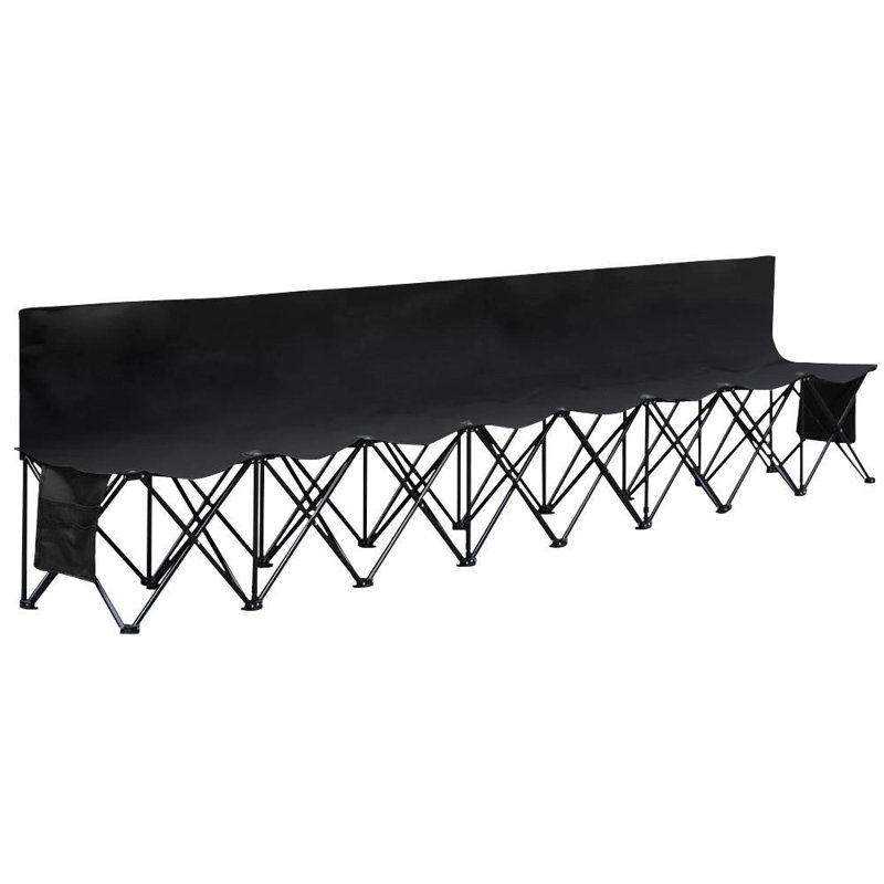 Bastien Folding Camping Bench, Black
