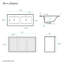 Ensemble de meuble-lavabo mural en chêne avec lavabo double 48 po Classe-107130486-107130487