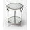 Jolene Metal & Mirrored Side Table