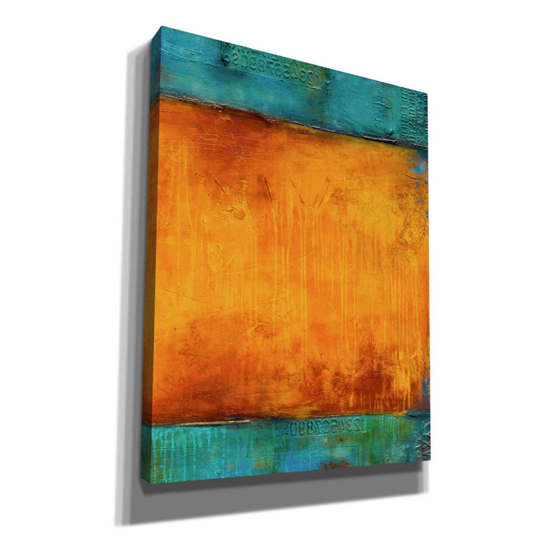 «Epic Graffiti 'Journey's Mood II» par Erin Ashley, art mural sur toile, H 34 po x l 26 po x P 1,5 po