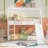 Twin Over House Bunk Bed With Slide & In White - Metal For Bedroom And Modern Option-646324367