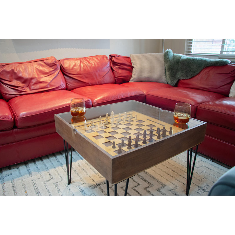 Chess Side Table, Chestnut