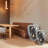 Dynasty Smoked Glass Floor Lamp