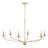 6 - Light Steel Dimmable Chandelier-225443032