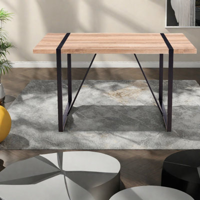 Tables de salle à manger Table seulement sans chaises avec plateau et pieds