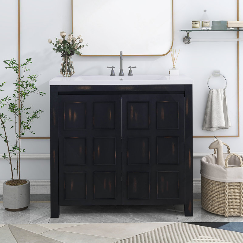Armoire de salle de bain 36 "Retro Espresso