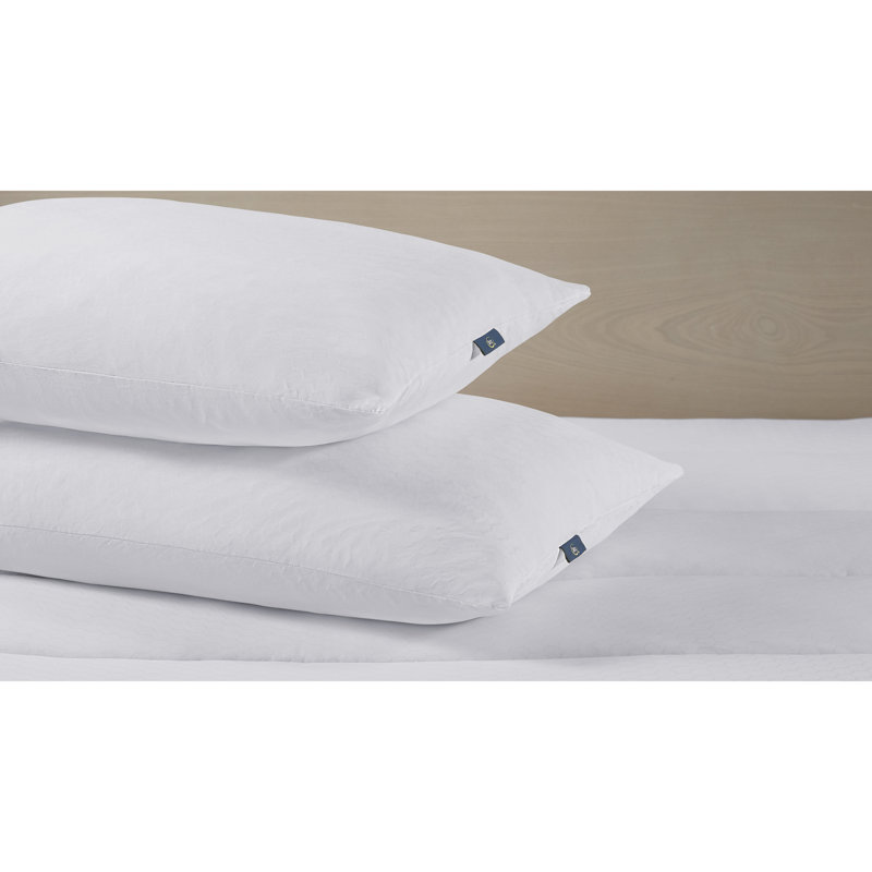 King Size White Cooling Down Alternative Bed Pillows, 2 Piece Set