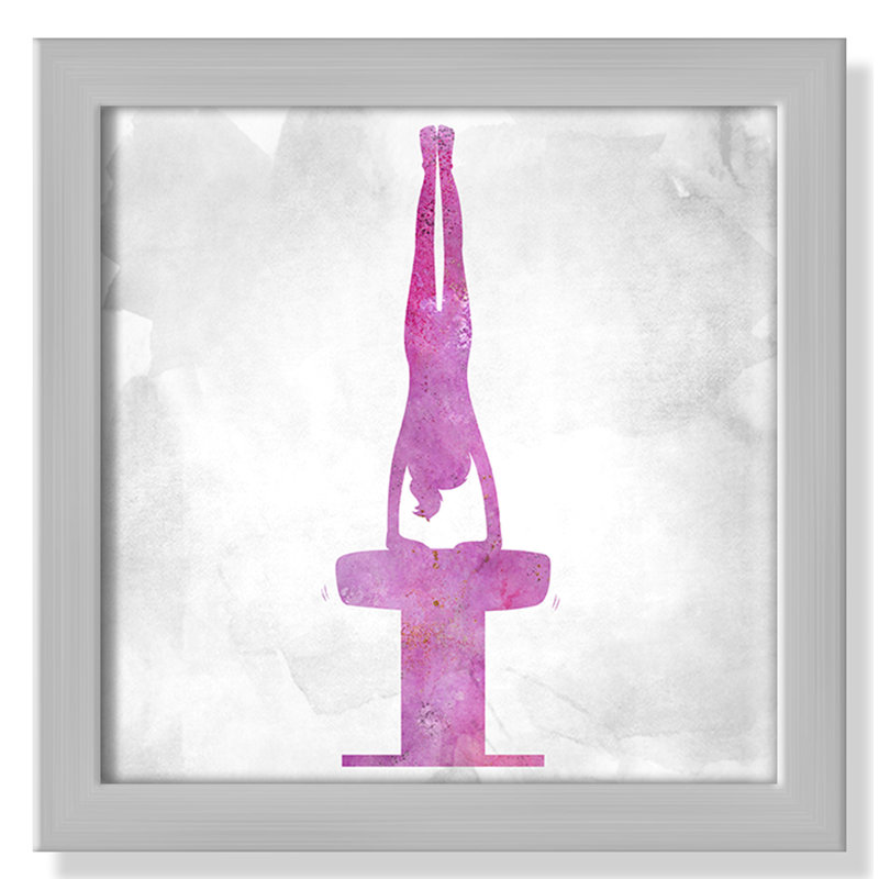 Gymnastique 1, H 9 po x l 9 po x P 1,19 po, Encadré de boîte argent