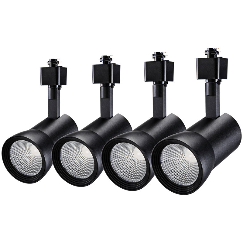 Rail d'éclairage DEL à intensité variable, type H, 10 W, CRI90, 700 lm, 65 W Eqv., 3000 K, Noir