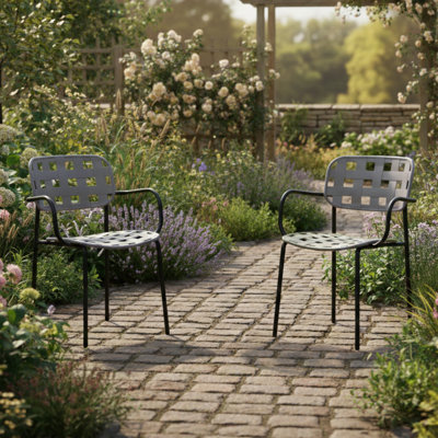 Azhara Stackable Outdoor Patio Dining Armchair