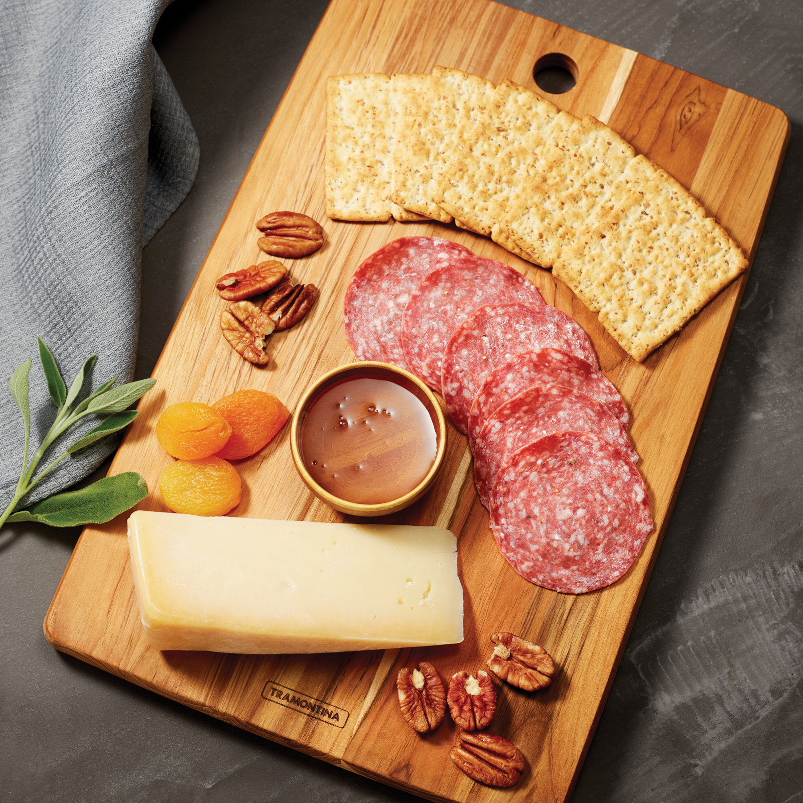 Tramontina 3-Piece Teak Kitchen Board Set