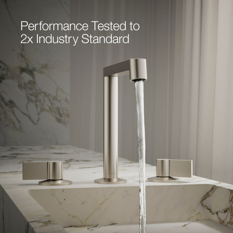 Components™ Bathroom Sink Spout with Row Design, Vibrant Brushed Nickel