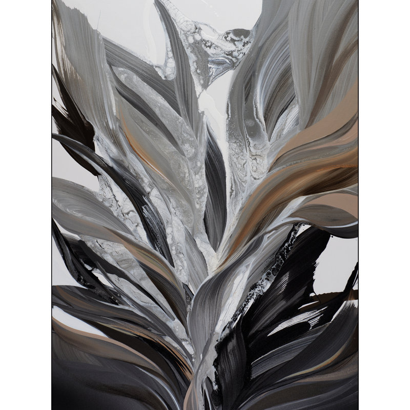 Genesis Print by Novi Lim, Black Framed Canvas, 32" H x 24" W