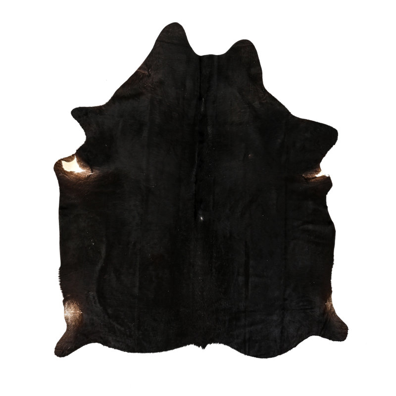 Myrtletown Novelty 2 cm x 1.75 cm Animal Print Cowhide Flatweave Area Rug