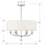 Lustree tambour unique 6 lumières avec accents perles Vann
