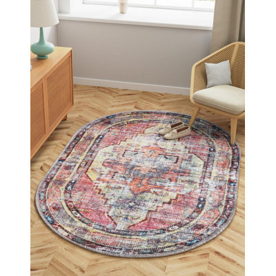 Tapis jaune / rose Heffron Performance