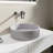 15"Concrete Vessel Round Modern Gray Bathroom Sink