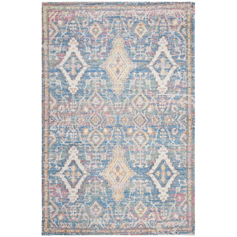 Tapis de performance géométrique tissé à la main Amanda, Rectangle 2 pi 3 po x 4 pi