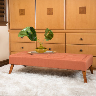 Banc de repose-pieds avec repose-pieds pour la fin du lit, repose-pieds capitonné pour le salon et la salle à manger du vestibule