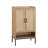 Retro Shoe Cabinet with Rattan Doors