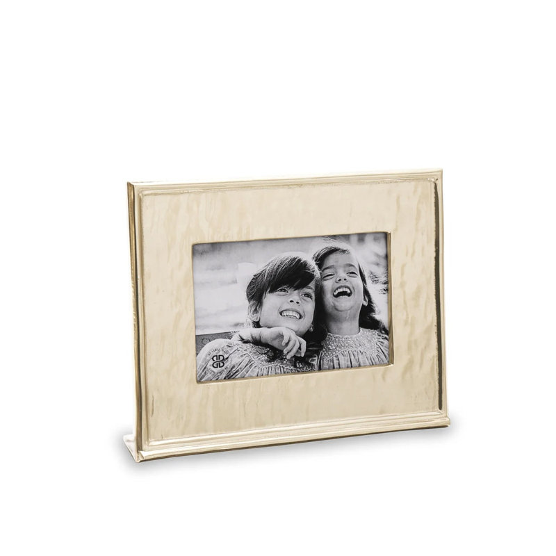 FRAME Metal Picture Frame, Gold, 4" W x 6" H