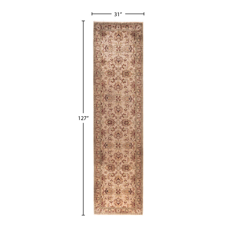 Overdyed One-of-a-Kind 2' 7" X 10' 7" Hand Knotted Area Rug