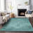 Premium Machine Washable Kiyondrea Teal Rug-194258973