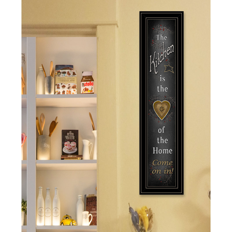 Chalkboard Kitchen Framed Wall Art for Living Room, Home Décor, Black Framed