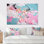 «Sweet Pink Pastel Dreams», ensemble d'art mural abstrait