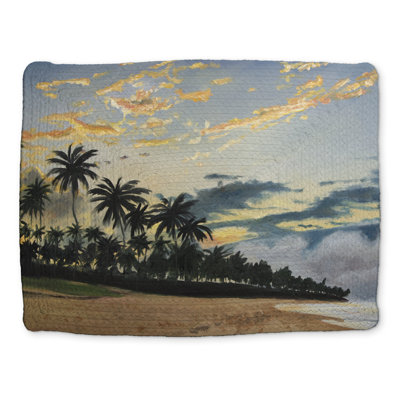 Tropical Summer Moments Trees Coastal Bathroom Placemat